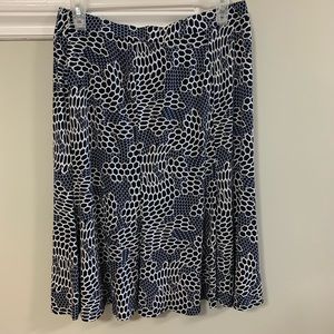 Blue and white skirt
